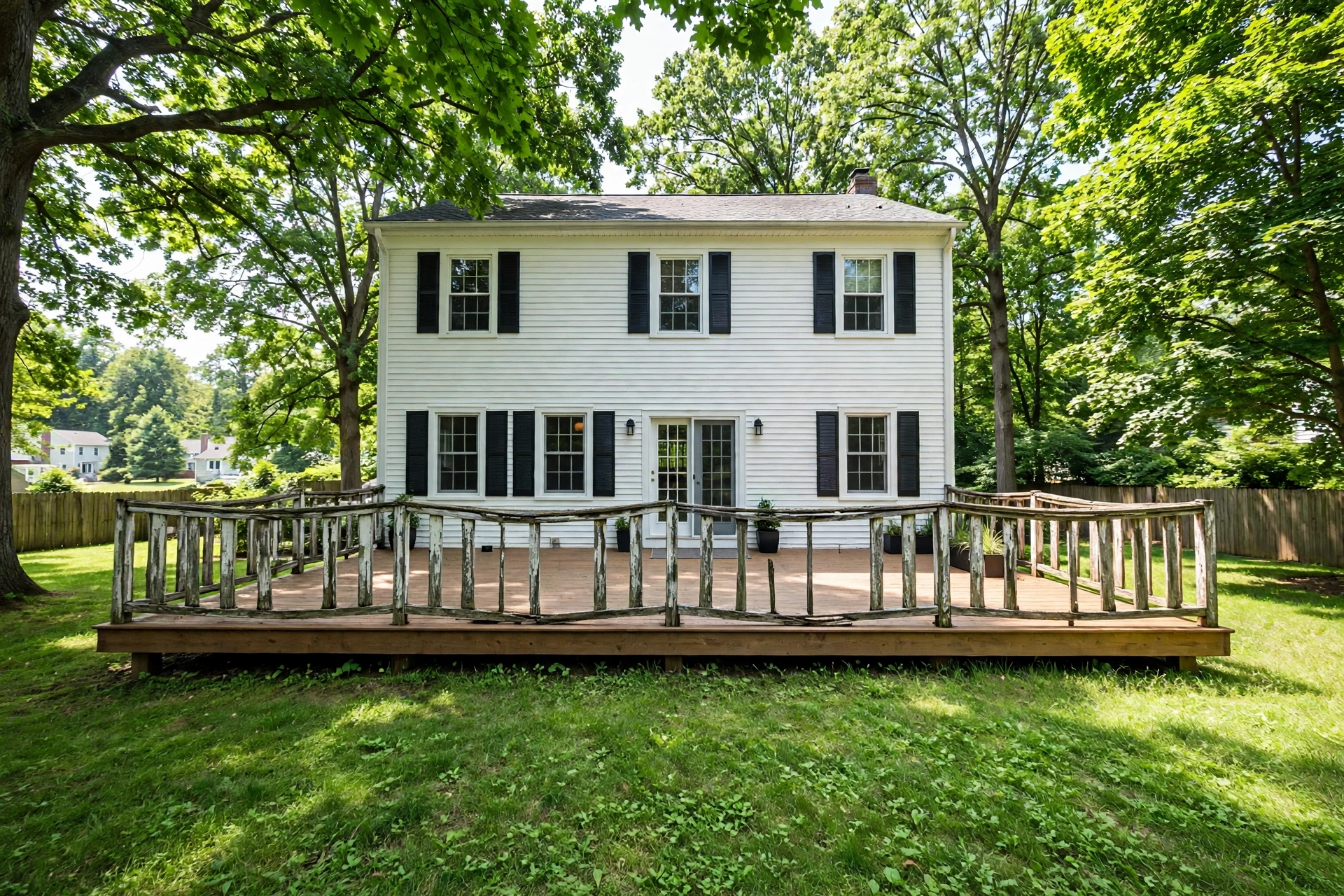 Before photo, Aluminum Railing Installation in Fairwood, by Bowie Deck Company