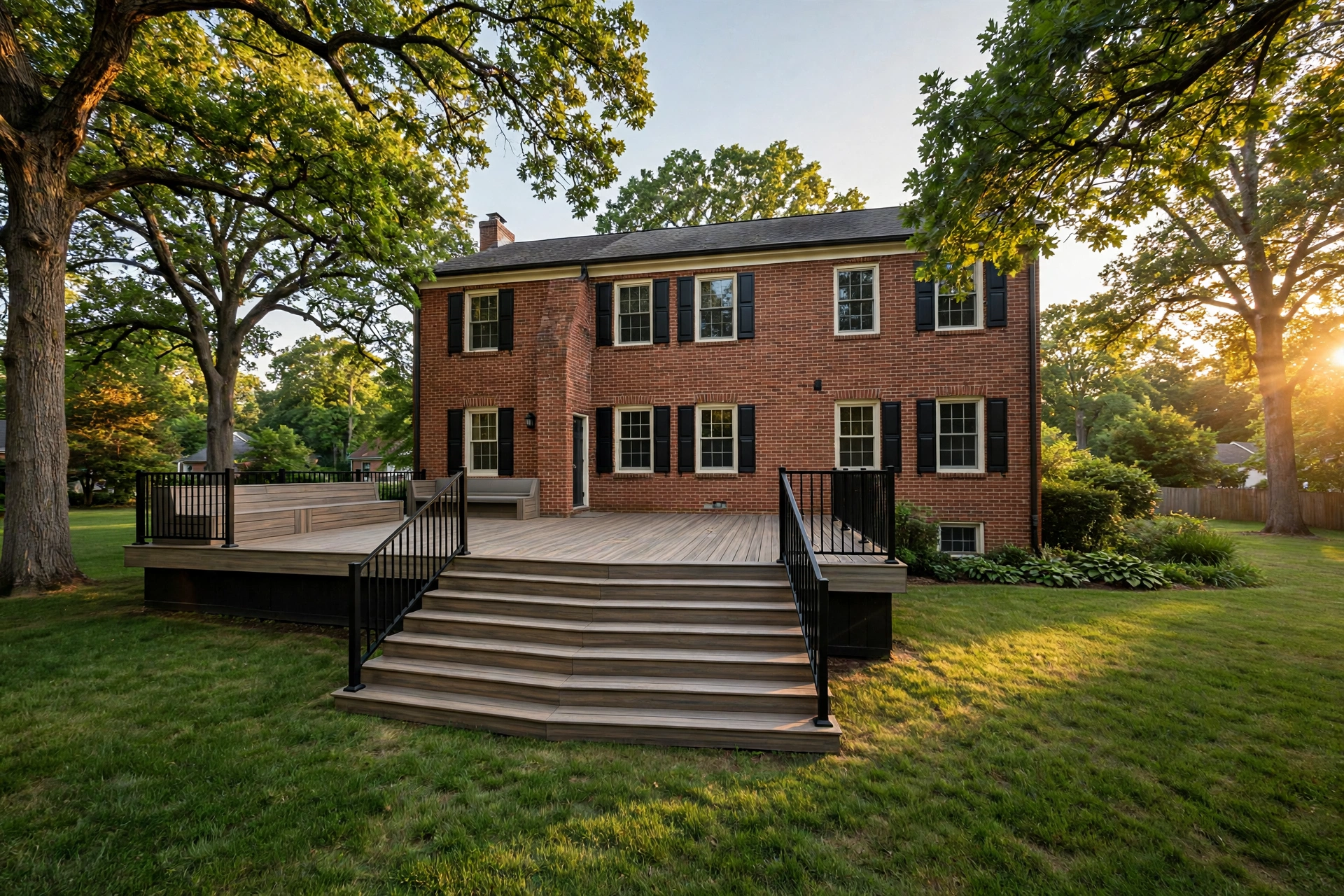 After photo, Composite Deck Installation in Belair, by Bowie Deck Company