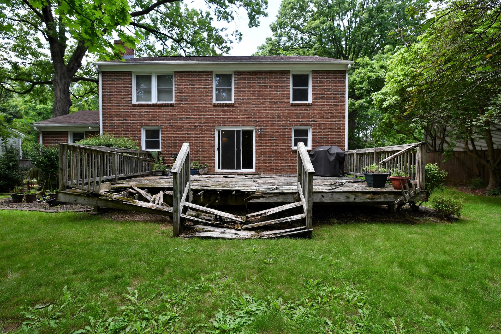 Before photo,  Deck Repair in Belair, by Bowie Deck Company