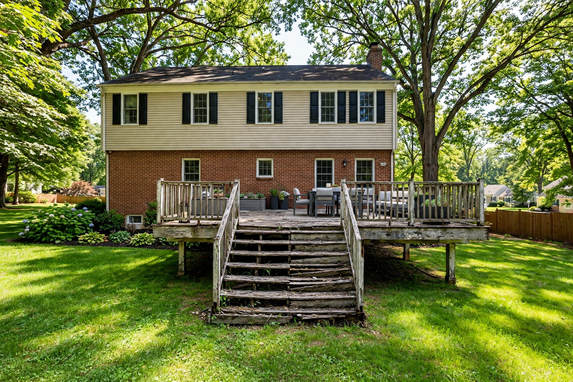 Before photo, Deck Replacement in Fairwood, by Bowie Deck Company