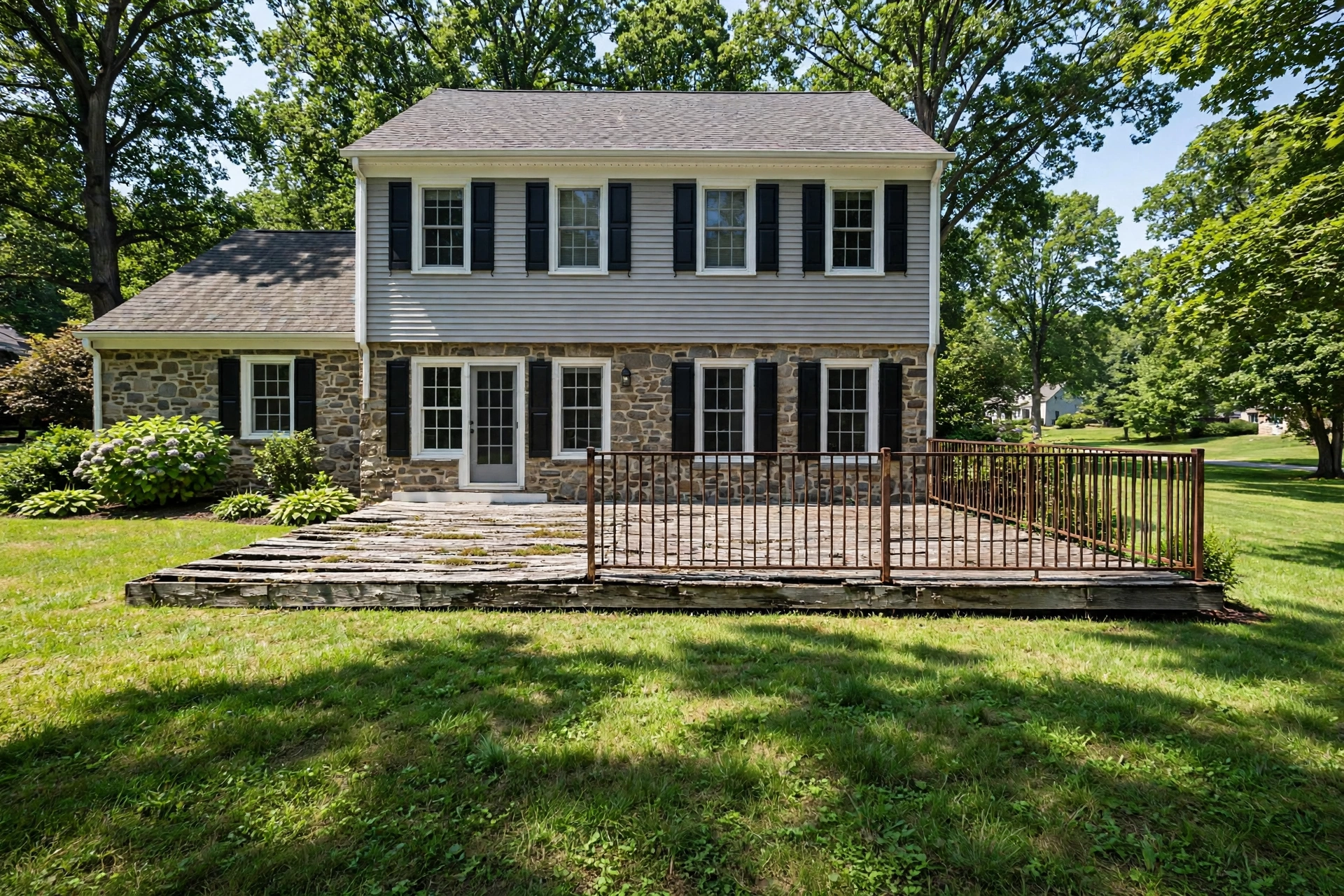 Before photo, Pergola and Deck Combinations in Mitchellville, by Bowie Deck Company