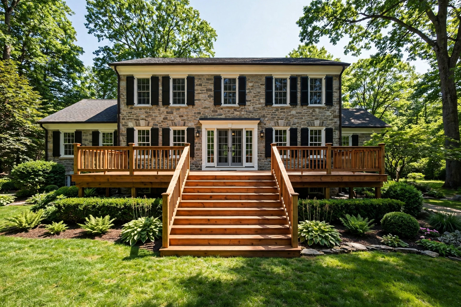After photo, Wood Deck Installation in Woodmore, by Bowie Deck Company